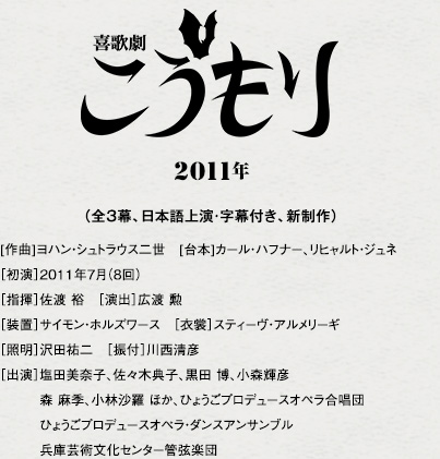 喜歌劇 こうもり 2011年